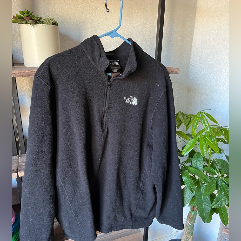 Fleece NorthFace Quarter-Zip (XL, Black)